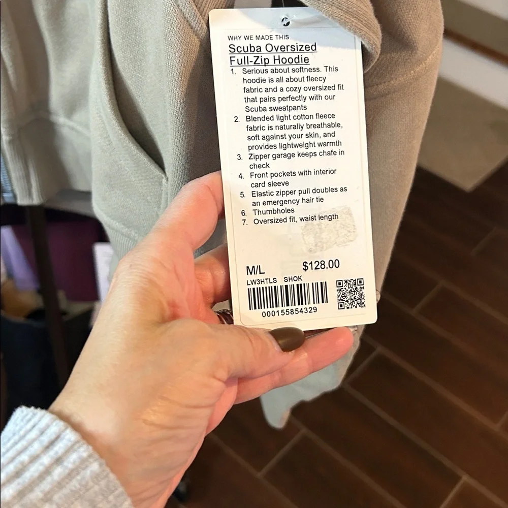 Lululemon Athletica SCUBA OVERSIZED Full-Zip Hoodie